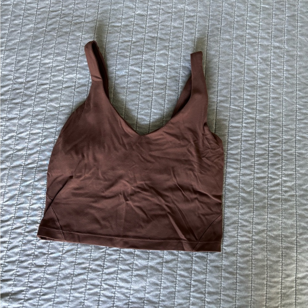 lululemon Brown Sleeveless Crop Top